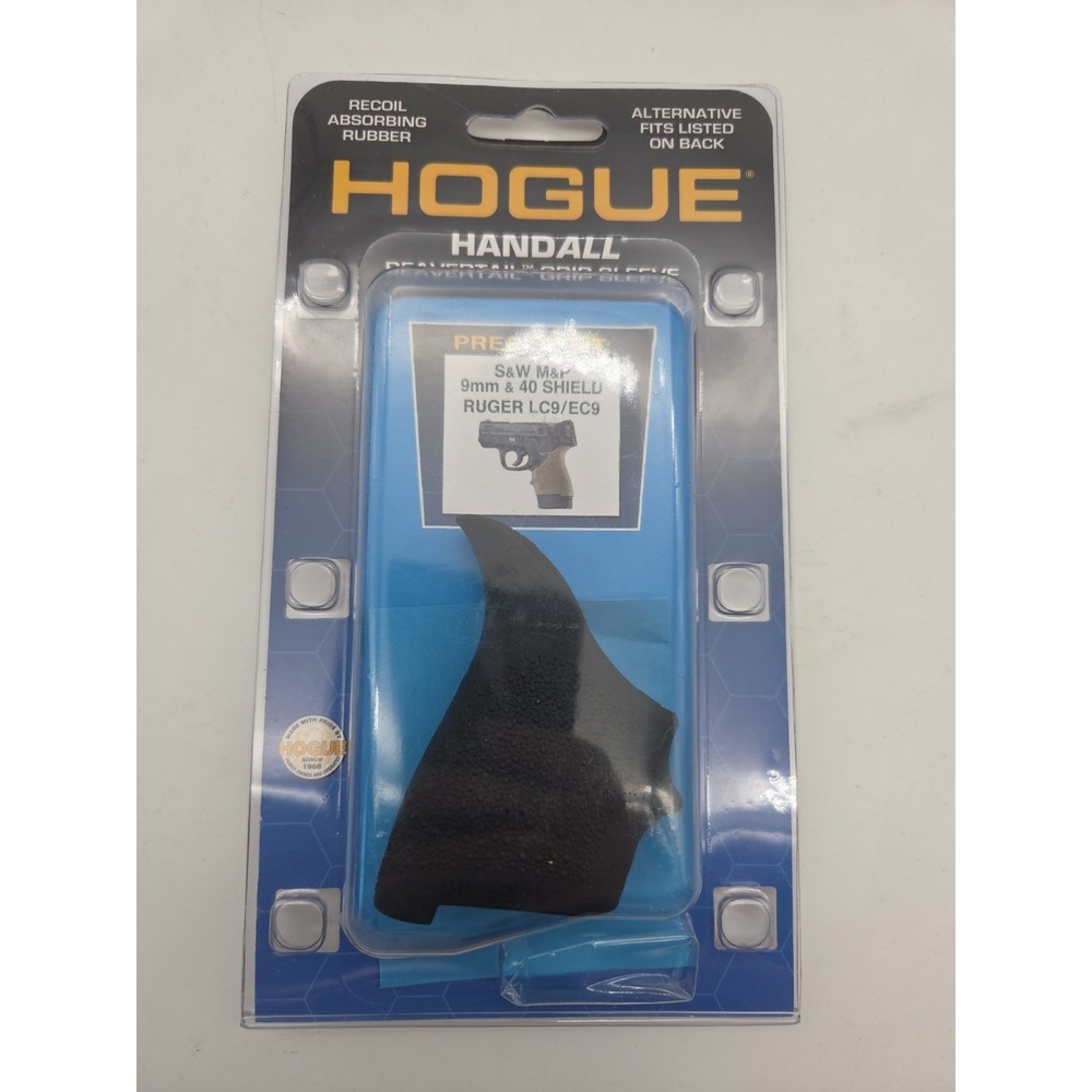 Hogue HANDALL Beavertail Rubber Grip for S&W M&P Shield & Ruger LC9 18400 NEW